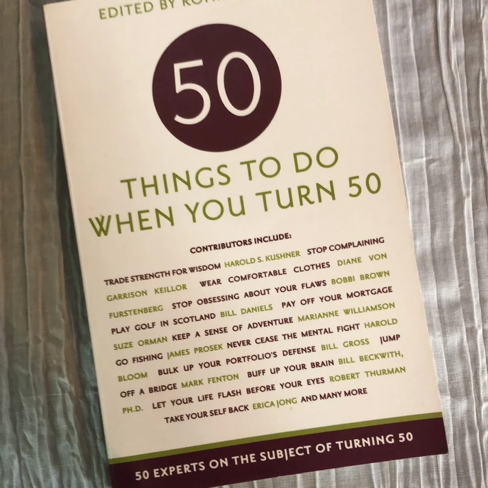 50 THINGS TO DO WHEN YOU TURN 50 book & LET THE ADVENTURE BEGIN travel journal